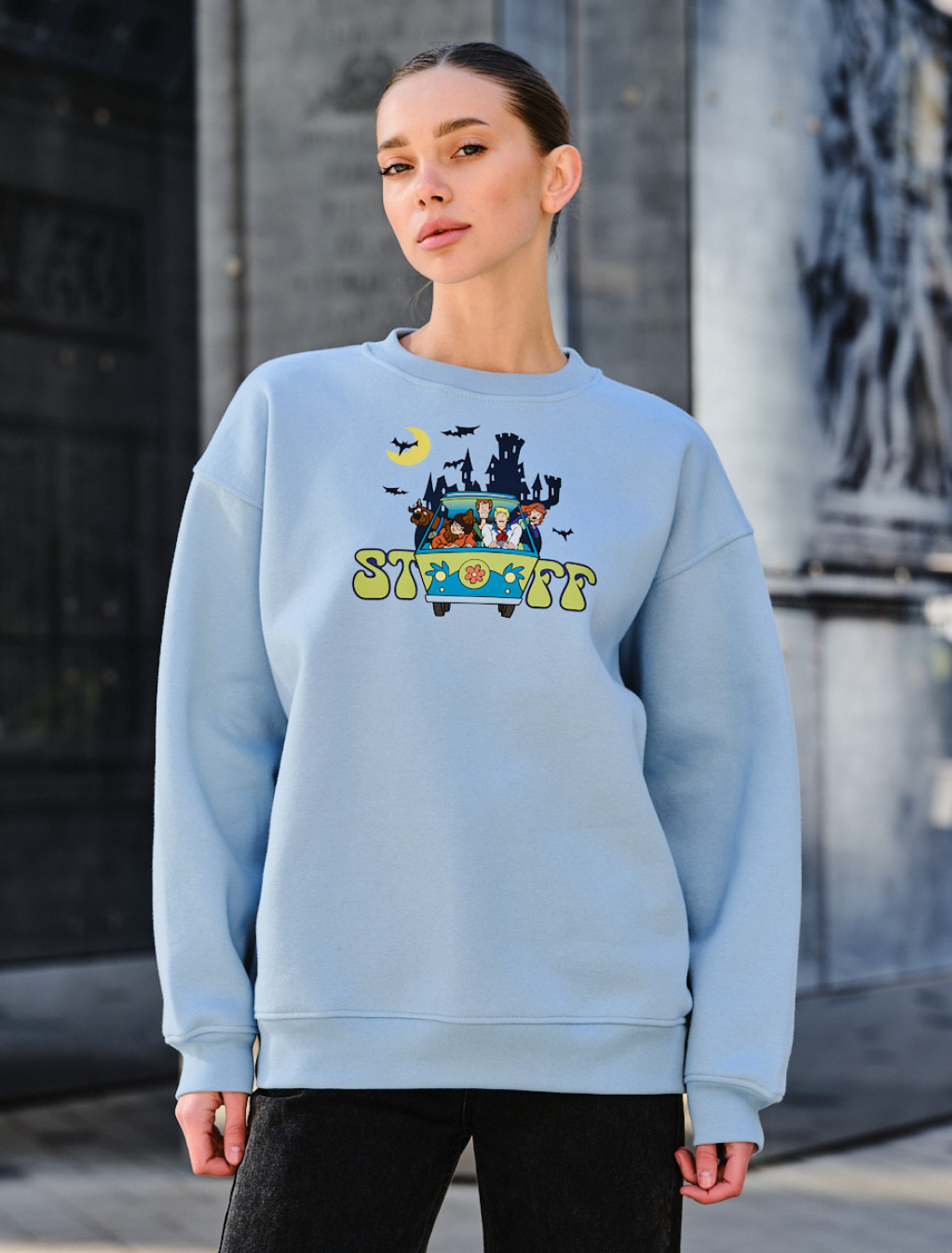 Bluza damska Staff fa logo & cartoons2 oversize fleece