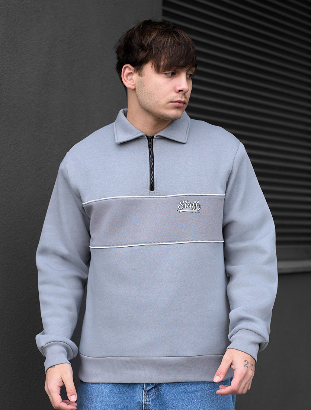 Bluza rm gray oversize fleece