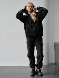 Damski dres Staff jay black zip oversize fleece