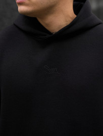 Bluza z kapturem Staff black logo oversize fleece