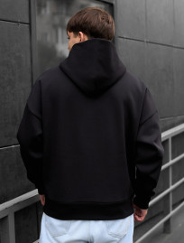 Bluza z kapturem Staff black logo oversize fleece