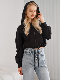 Bluza Staff black zip oversize