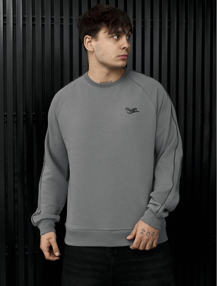 Bluza Staff gray logo reflective