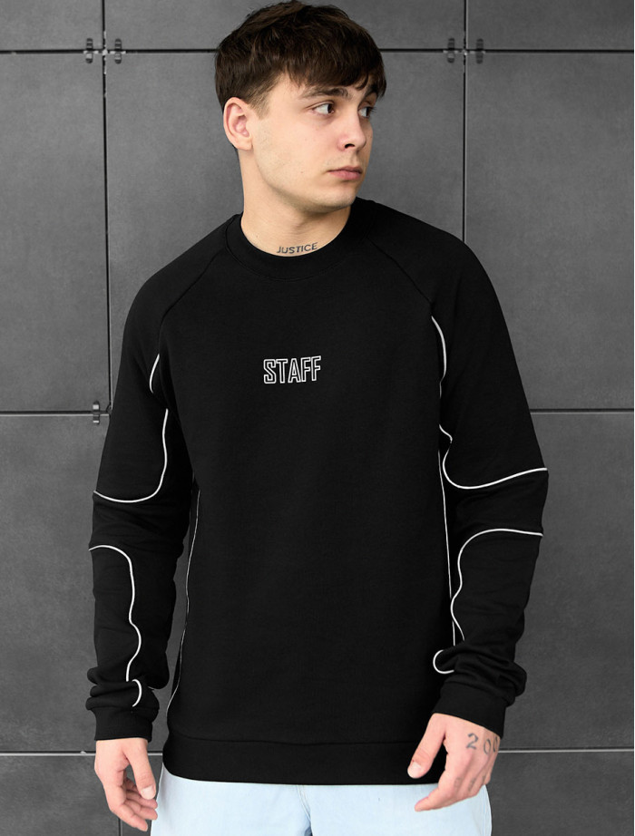 Bluza Staff black logo reflective