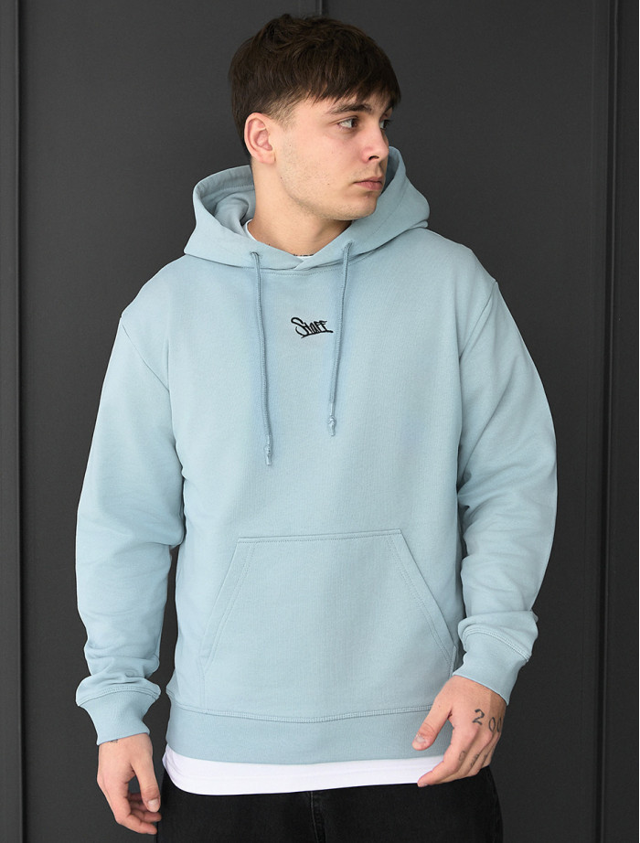 Bluza z kapturem Staff light blue logo