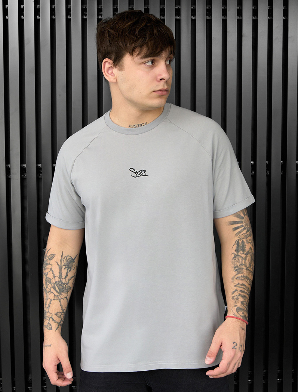 Koszulka Staff light gray logo