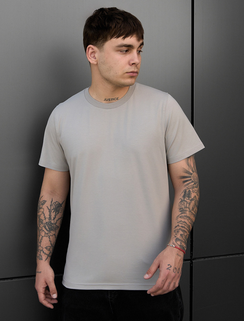 Koszulka Staff light gray basic