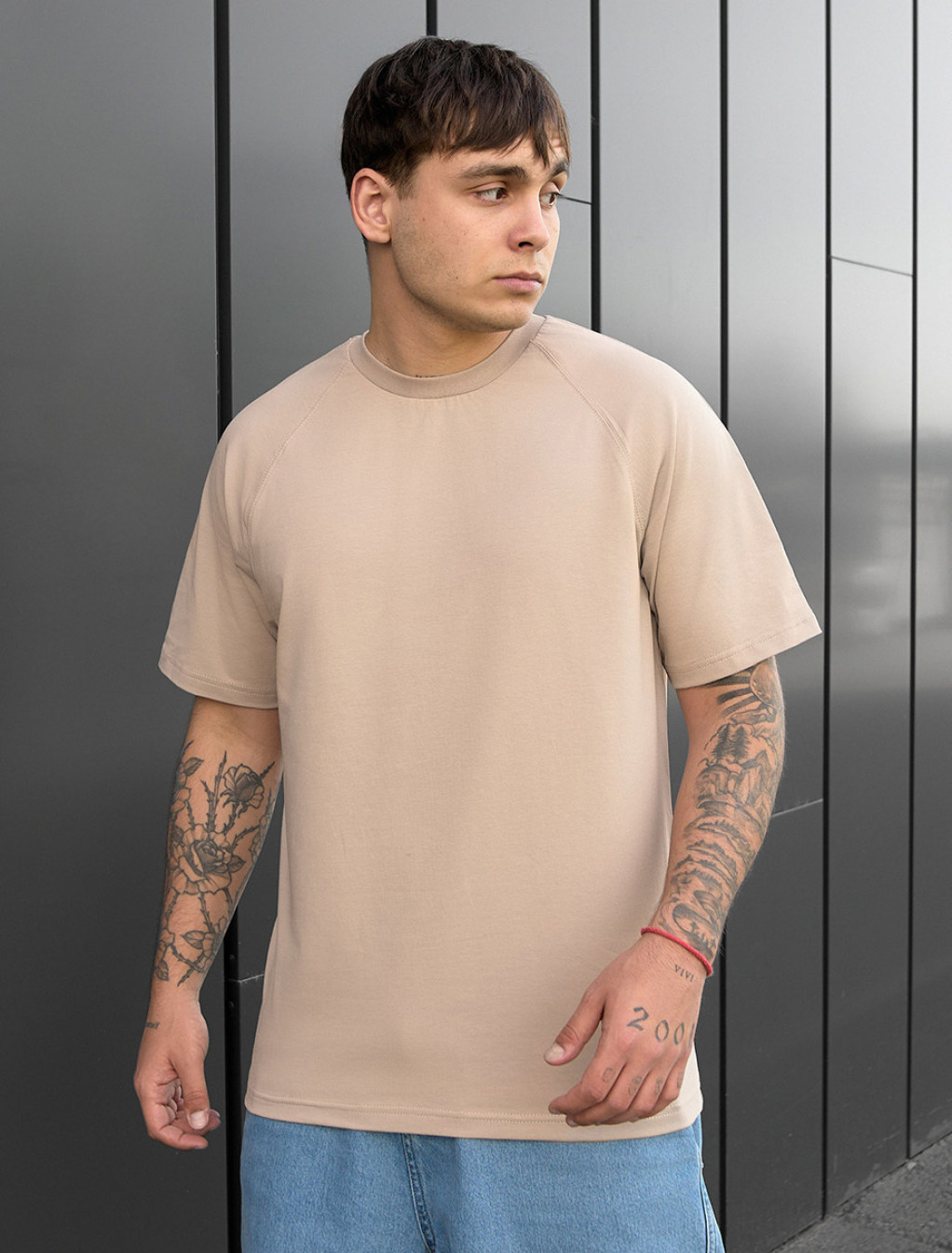Koszulka Staff reglan beige