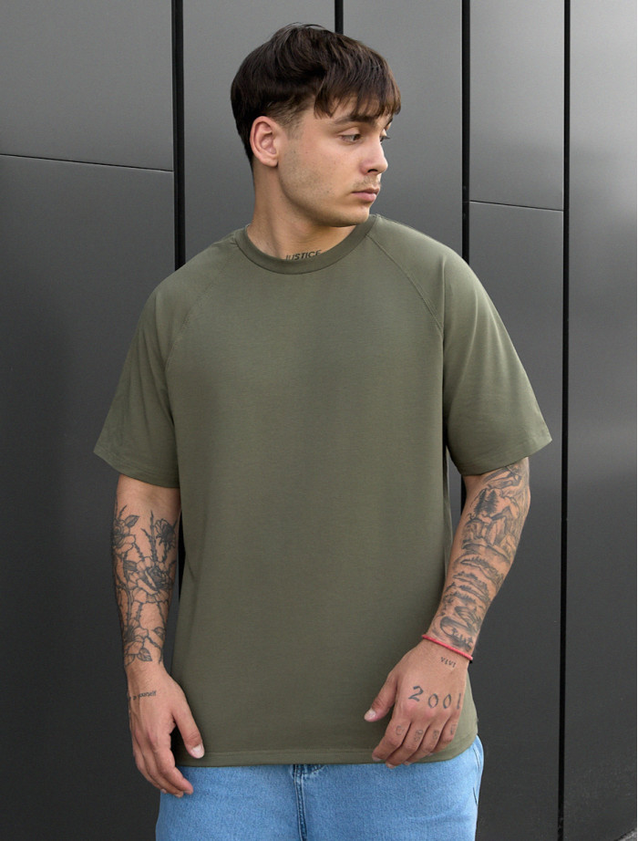 Koszulka Staff reglan khaki