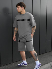 Komplet koszulka + spodenki Staff ra gray