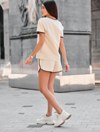 Komplet koszulka + spodenki Staff ku light beige