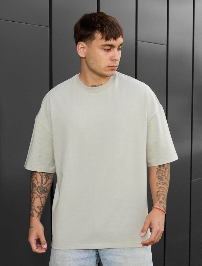 Koszulka Staff light olive oversize