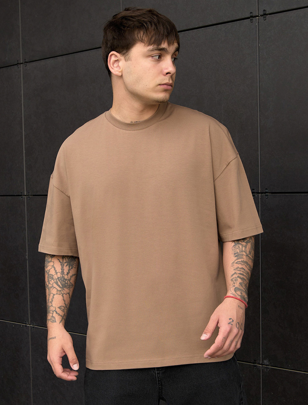 Koszulka Staff brown oversize