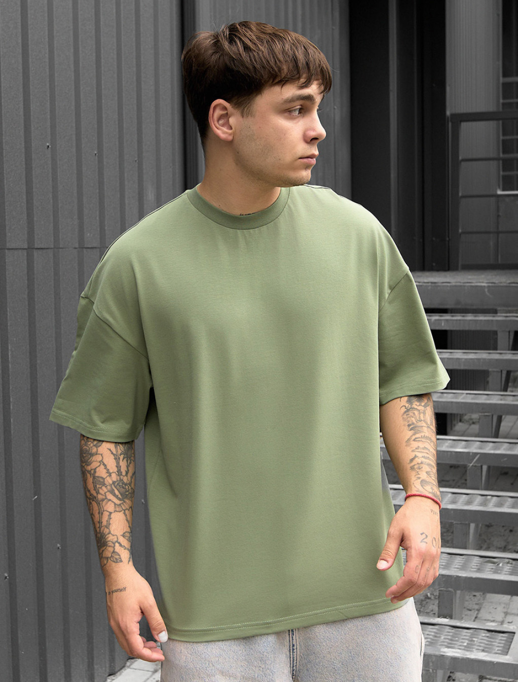 Koszulka Staff green oversize