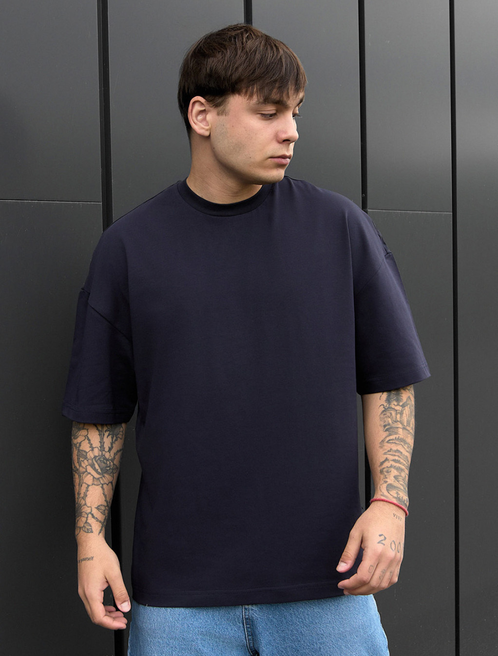 Koszulka Staff navy oversize
