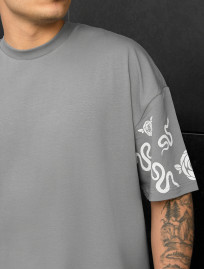 Koszulka Staff snake & flower oversize