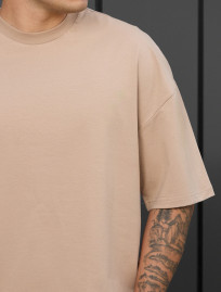 Koszulka Staff beige oversize