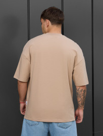 Koszulka Staff beige oversize