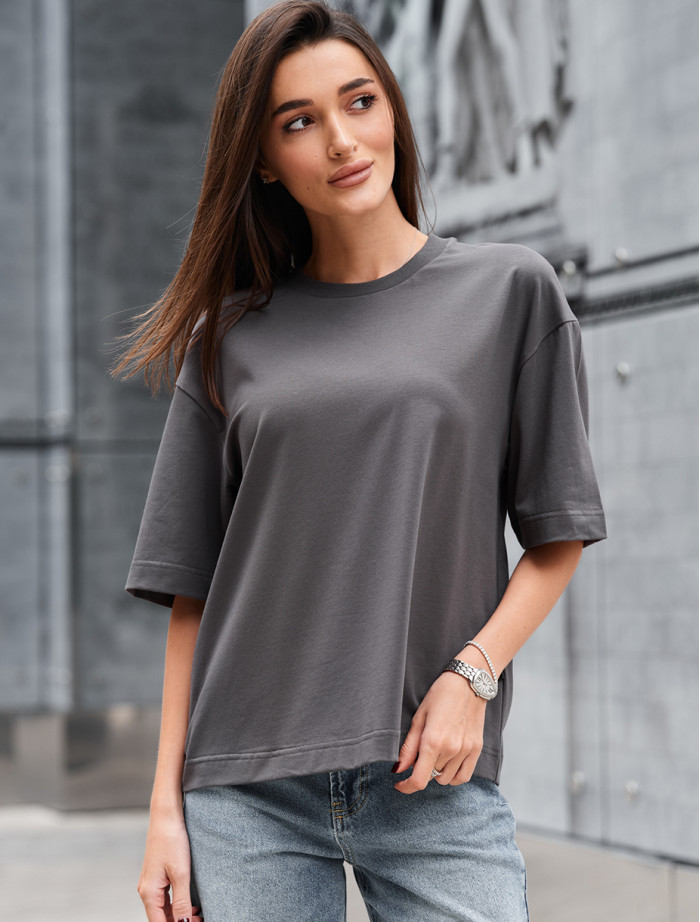 Koszulka Staff dark gray oversize