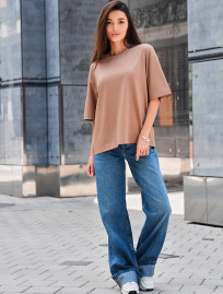Koszulka Staff brown oversize