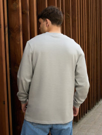 Longsleeve Staff gray oversize