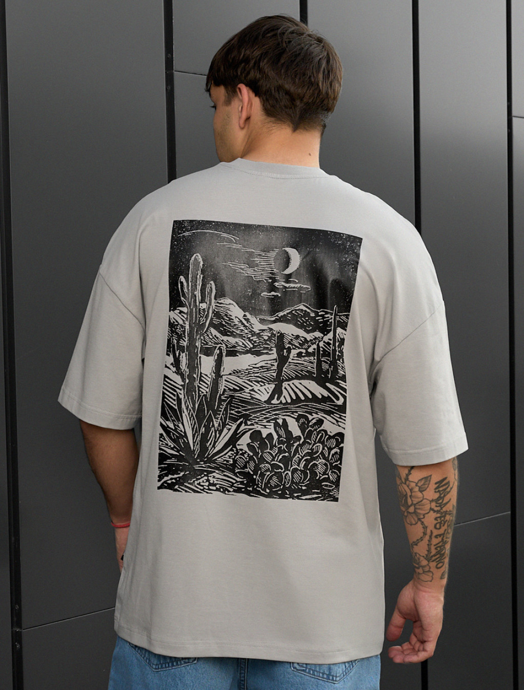 Koszulka Staff night & logo oversize