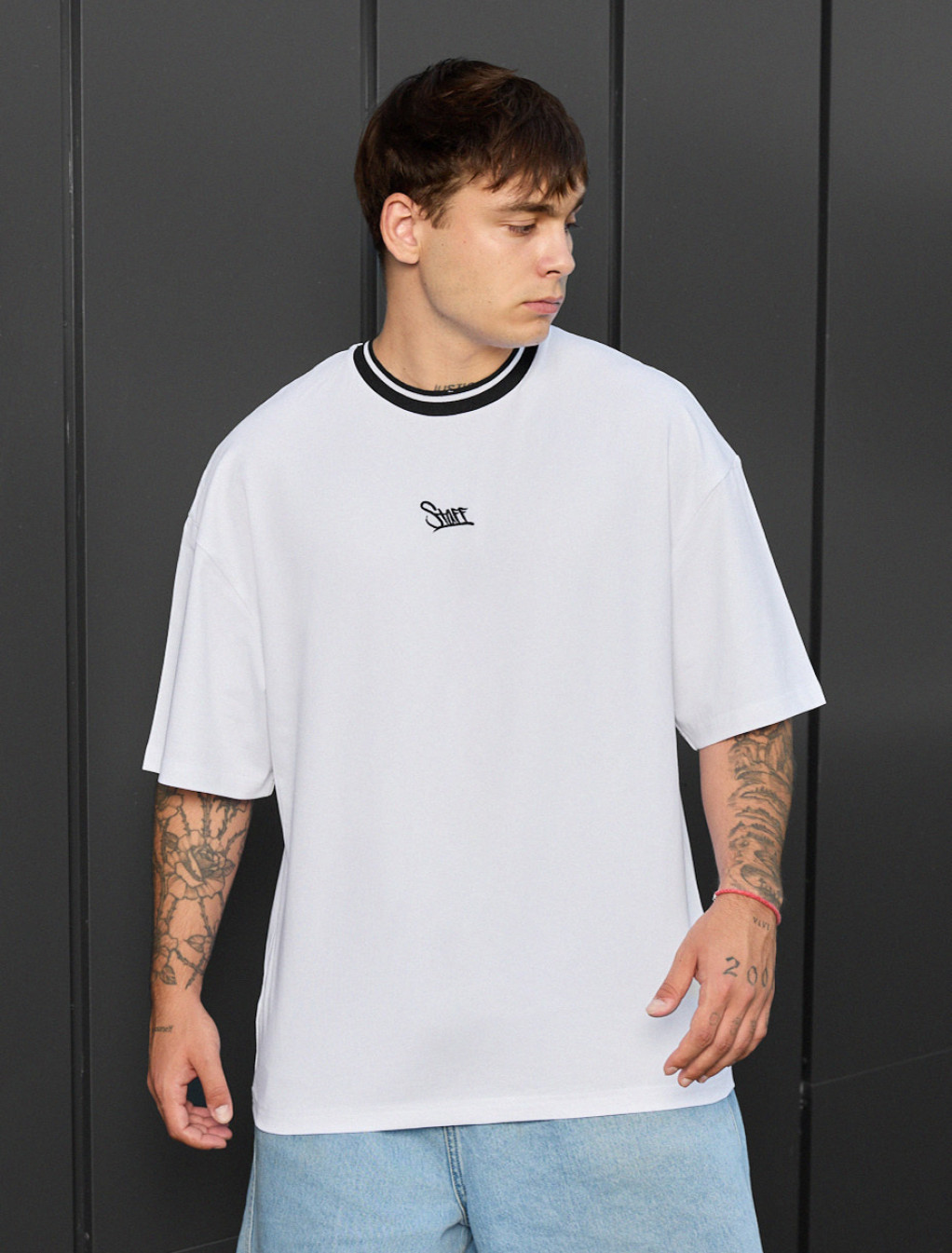 Koszulka Staff white logo oversize