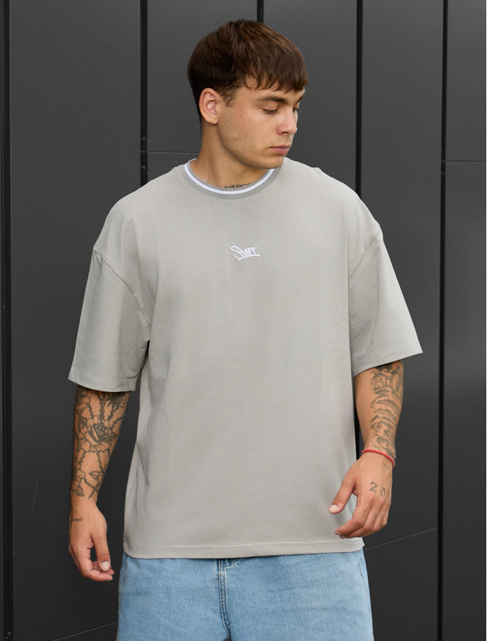 Koszulka Staff gray logo oversize