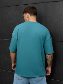 Koszulka Staff turquoise oversize