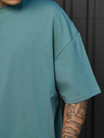 Koszulka Staff dark turquoise oversize