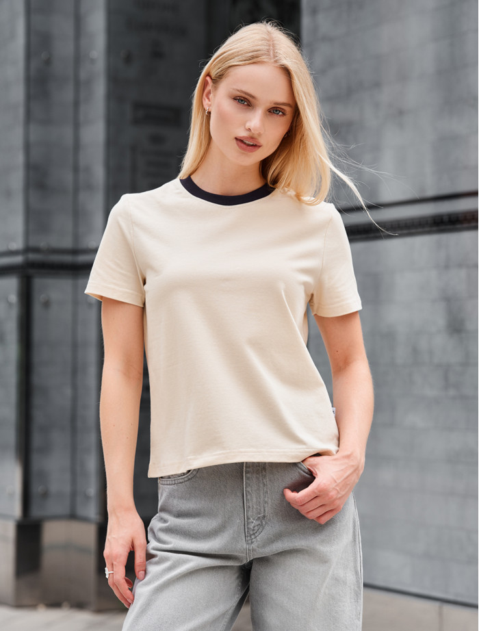 Koszulka Staff in milk & navy