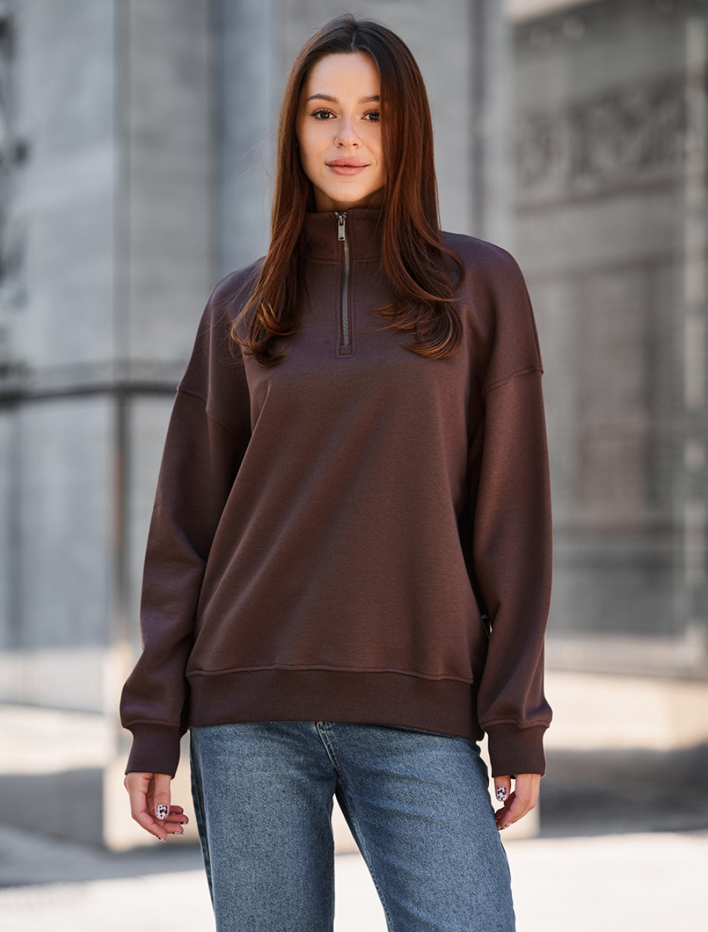 Olimpijka Staff mau brown oversize