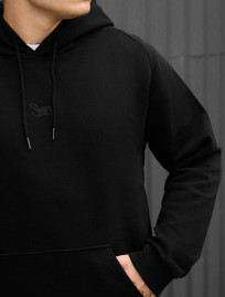 Bluza Staff re black logo oversize