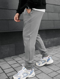 Spodnie dresowe Staff zem light gray