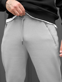 Spodnie dresowe Staff zem light gray