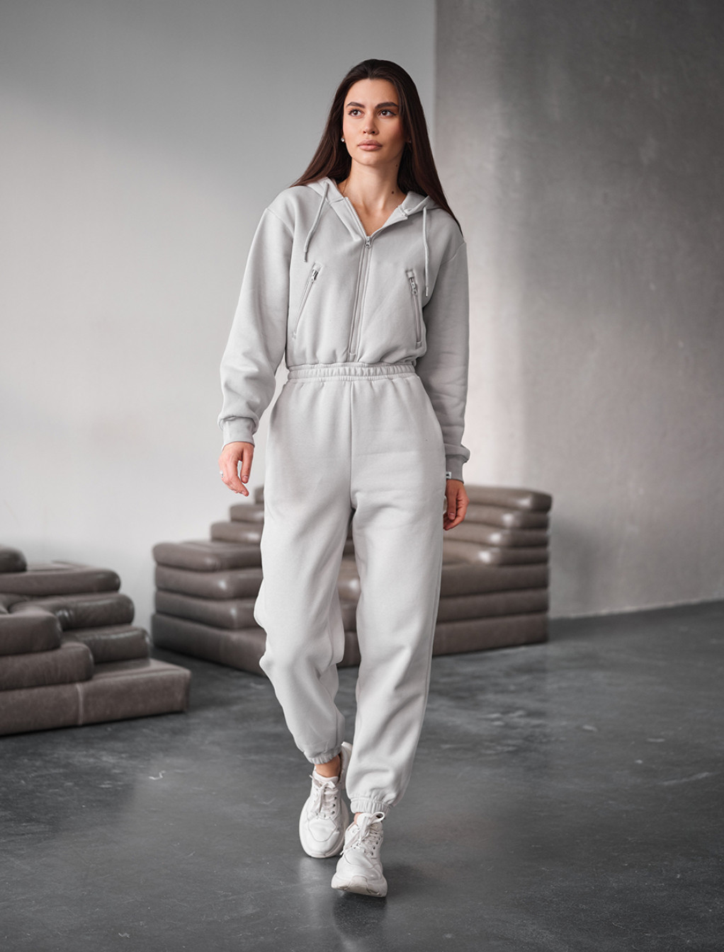 Kombinezon Staff ср light gray fleece