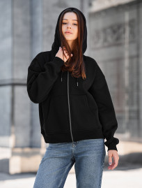 Bluza Staff fiz black oversize fleece