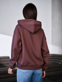 Bluza Staff fiz brown oversize fleece