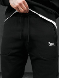 Spodnie Staff nib black logo fleece