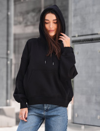 Bluza Staff ti black oversize fleece