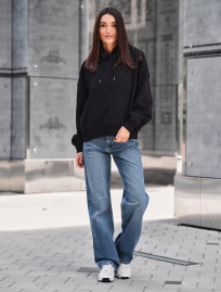 Bluza Staff ti black oversize fleece