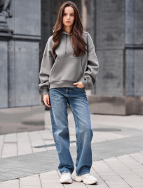 Bluza Staff ti gray oversize fleece