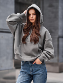 Bluza Staff ti gray oversize fleece