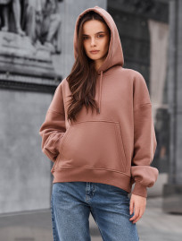 Bluza Staff ti light brown oversize fleece