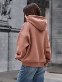 Bluza Staff ti light brown oversize fleece
