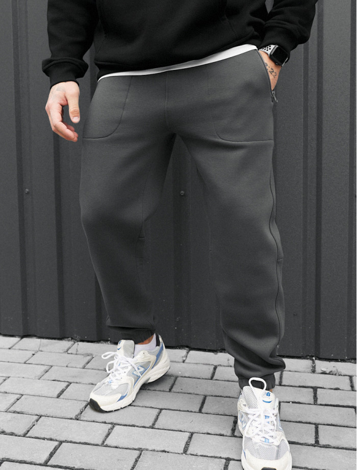 Spodnie dresowe Staff nib gray fleece