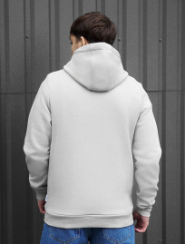Bluza Staff zip basic light gray fleece