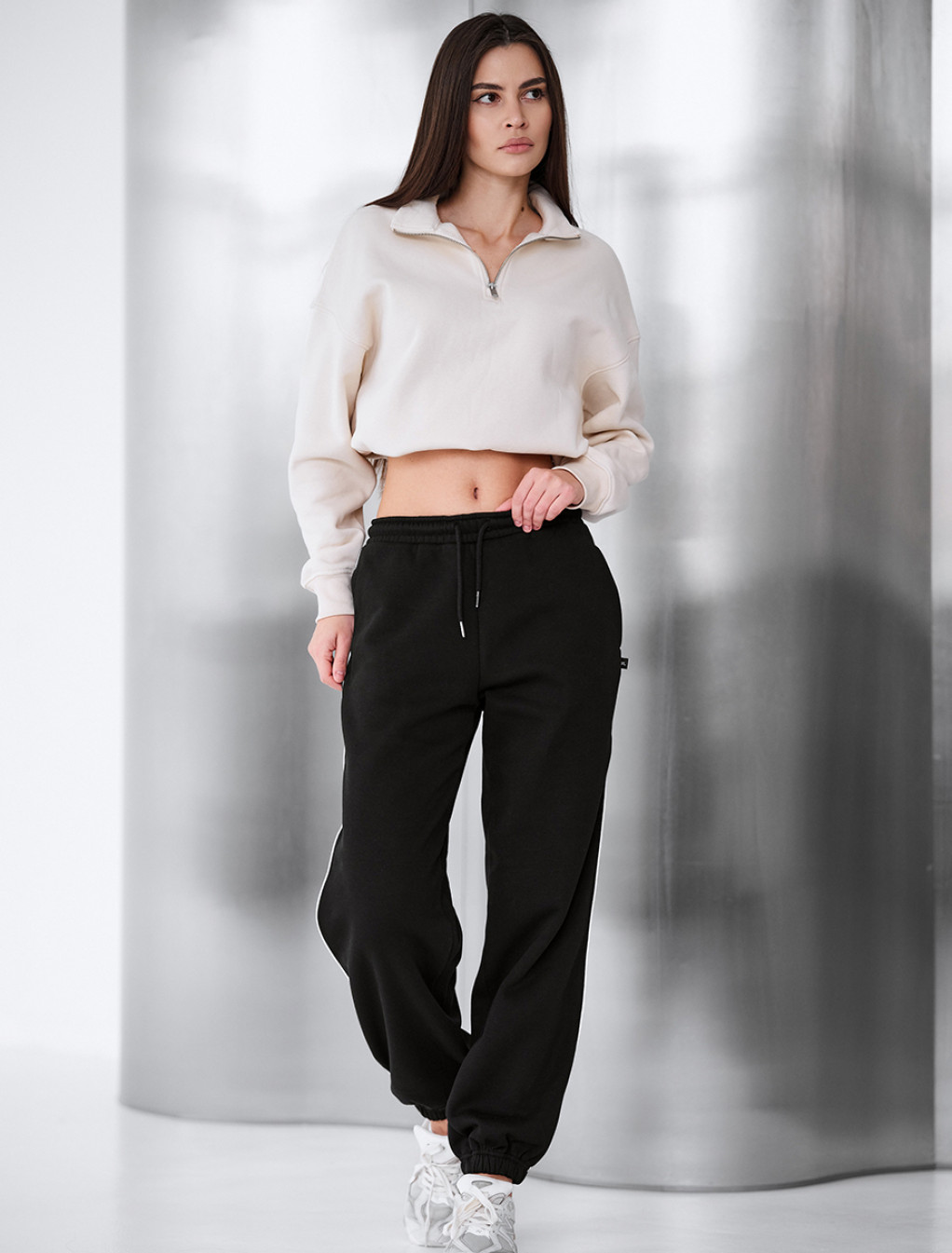 Spodnie dresowe Staff ret black reflective fleece