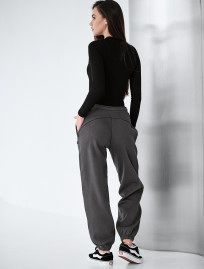 Spodnie dresowe Staff ret dark gray reflective fleece