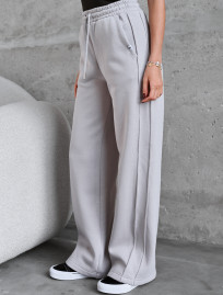 Spodnie Staff ril light gray fleece